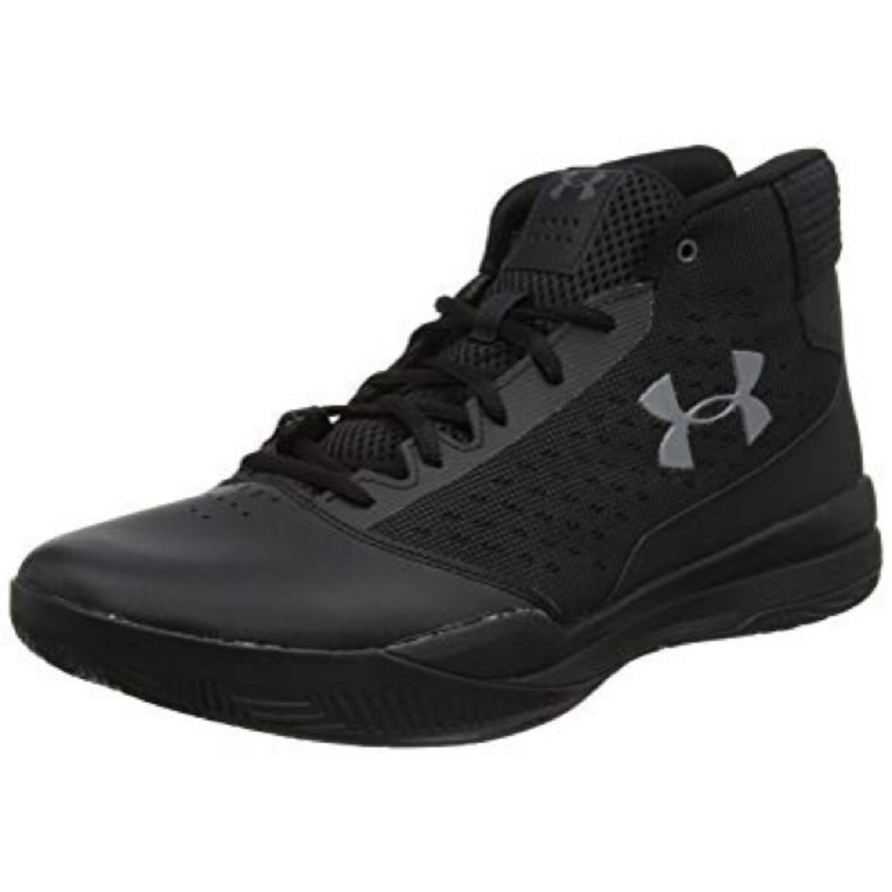 Under Armor Jet Basketball shoes black high top sneakers 10